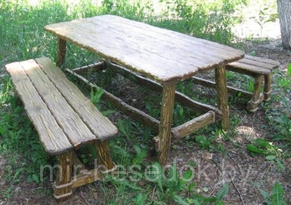 Комплект мебели садовой деревянный под старину в Минске 0005