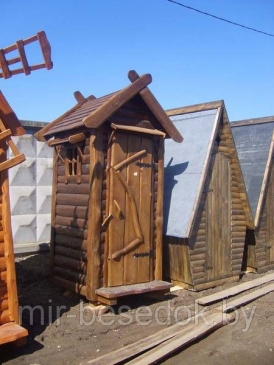 Туалет деревянный для дачи 0015