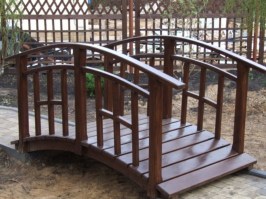 Мостик деревянный для сада 0005