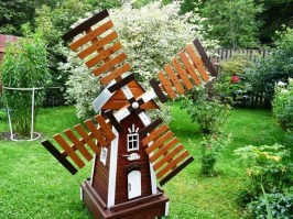 Мельница декоративная для сада 0007