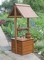Колодец декоративный из дерева 0010