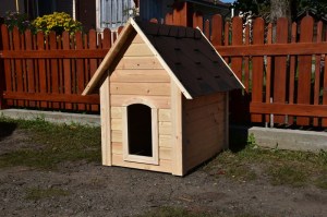Будка для собаки деревянная 0013