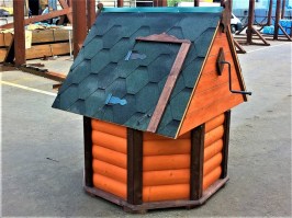 Колодец деревянный (блок-хаус) 0014