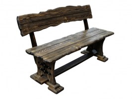 Скамейка под старину из дерева в Минске 0014