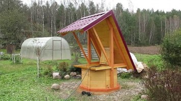 Колодец деревянный 0028