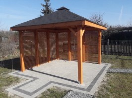 Бседка садовая деревянная 0232