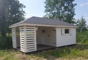 Деревянная садовая беседка 0234