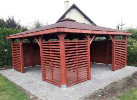 Беседка деревянная 0236