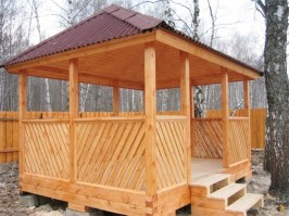 Деревянная беседка 0240