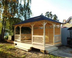 Беседка садовая из дерева 0244