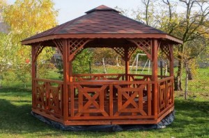Беседка садовая деревянная 0254