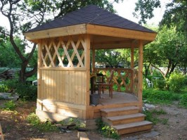 Беседка садовая деревянная 0262