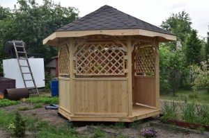 Беседка садовая деревянная 0157
