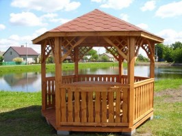 Беседка садовая из дерева 0515