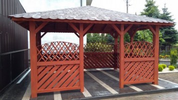Беседка садовая деревянная 0430