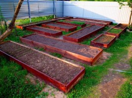 Деревянные грядки 0027