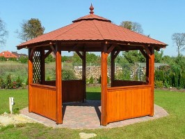 Беседка садовая деревянная 0941