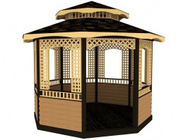 Деревянная беседка 1068