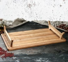 Подставка/ блюдо для шашлыка (ясень) 0042