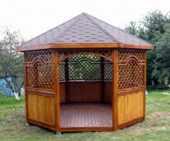 Беседка садовая из дерева 0511
