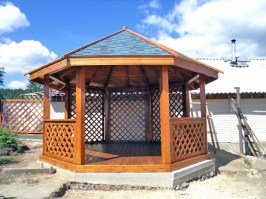 Деревянная беседка под заказ 1029