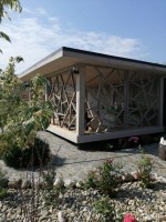 Деревянная садовая беседка 0951