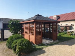 Квадратная беседка дачная 0513