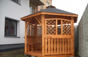 Беседка садовая шестигранная 0466