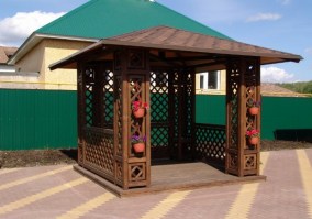 Беседка садовая из дерева 0741