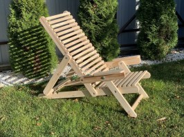 Шезлонг из дерева 0007