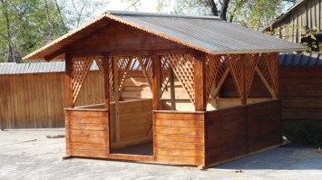 Беседка садовая из дерева 1206