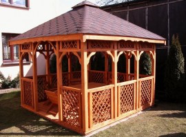 Беседка садовая деревянная 0391