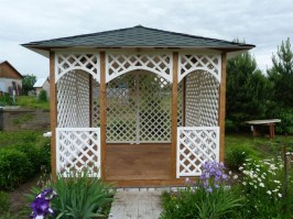 Беседка садовая из дерева 0411