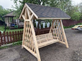 Качели садовые деревянные 0080