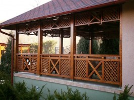 Квадратная беседка садовая 1130