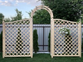 Пергола садовая из дерева 0059