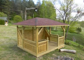 Беседка садовая из дерева 0570