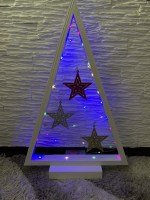 Елка-рамка из дерева декоративная 0032