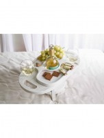 Винный столик + менажница-поднос (дуб) 0078