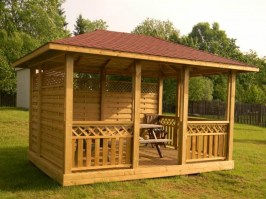 Беседка садовая из дерева 0559