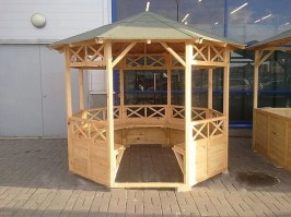 Беседка садовая деревянная 0889