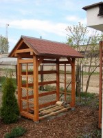 Дровник для дачи 0048