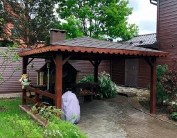 Беседка деревянная садовая 1195