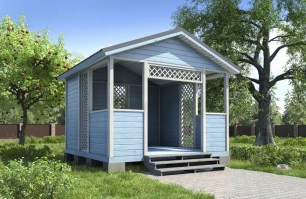 Деревянная садовая беседка 1115