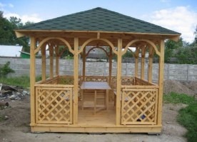 Беседка садовая квадратная 0368