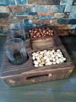 Стол-поднос с менажницей (сосна) 0031