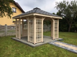 Беседка садовая из дерева 0814