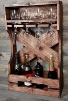 Винная полка настенная 0014