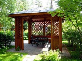 Беседка садовая из дерева 0326