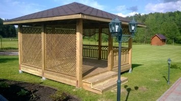 Беседка садовая из дерева 0632